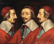 CERUTI, Giacomo Triple Portrait of Richelieu kjj oil painting on canvas